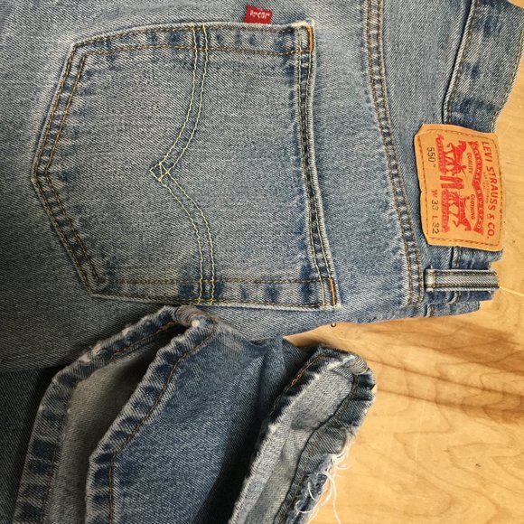 Four Pairs BUNDLE Men’s Levi’s 550 Relaxed Fit Blue Black Jeans 33 x 32 W33 L32 - Picture 5 of 11